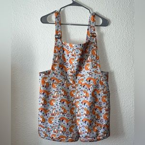 Fox and Mushroom Overalls